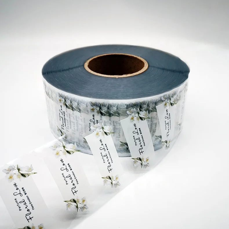 Waterproof Transparent PET Label Clear PVC Label Clear Cosmetic Sticker Cosmetic Private Sticker Vinyl Clear Label