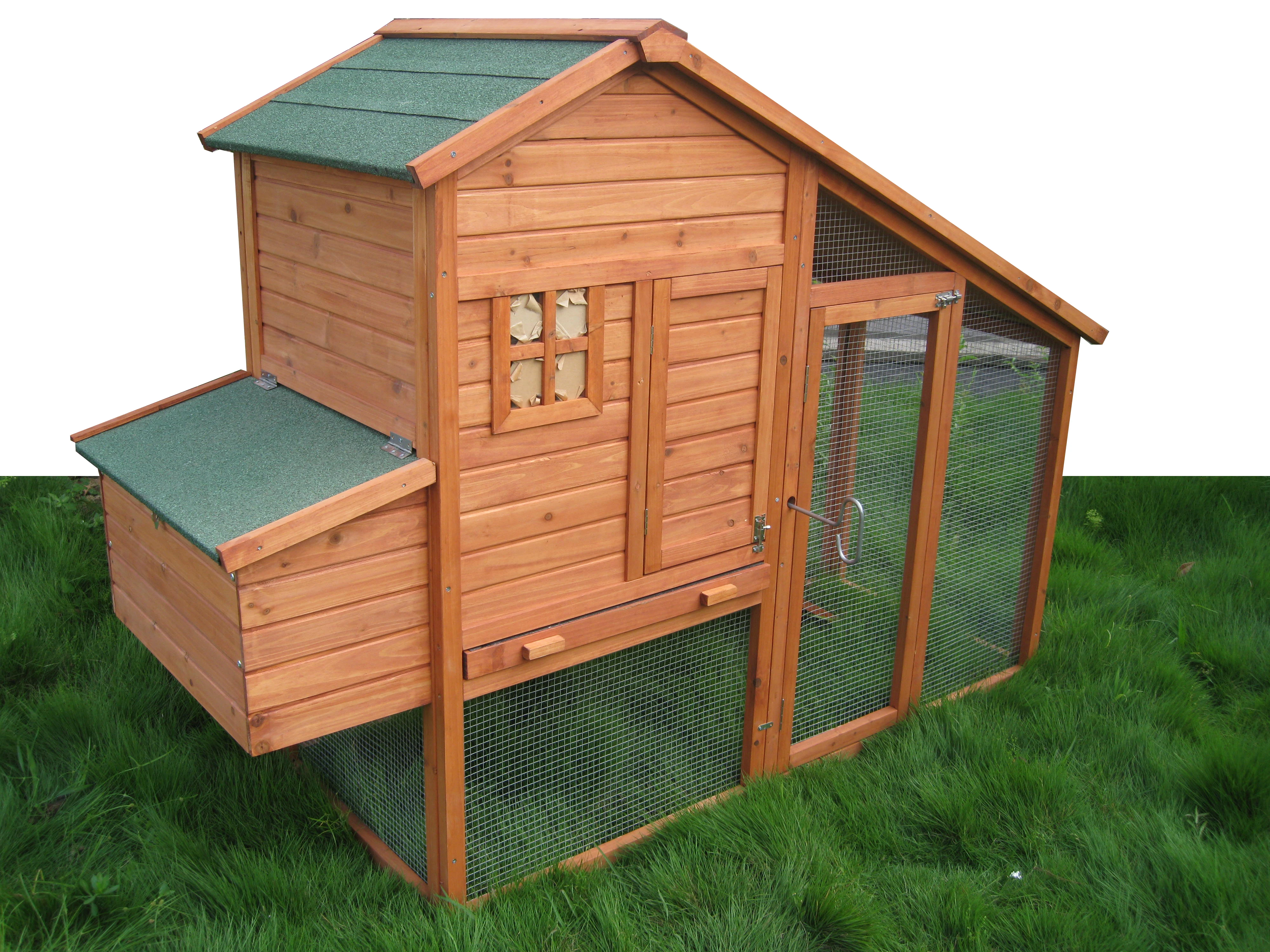 Wood Animal House Home Outdoor duck cock Pet Cage Poultry Waterproof Weatherproof UV Roof Egg Laying Large Run Chicken Coop sale