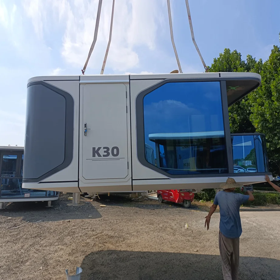 Mobile house Party Tent  Outdoor Bar prefab  Office Pod container  house Moving Head Space Capsule House