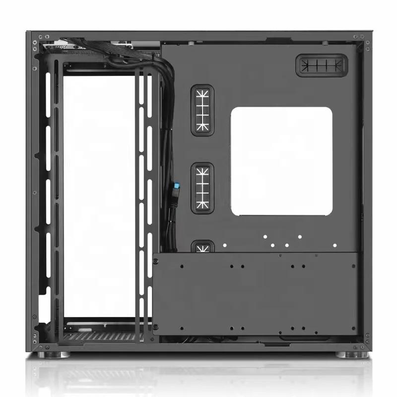 2022 Well Designed Vertical Graphic Cards Plug-in Super ATX Gaming Computer Case/Full View Cool Gamer PC Chassis with RGB strip