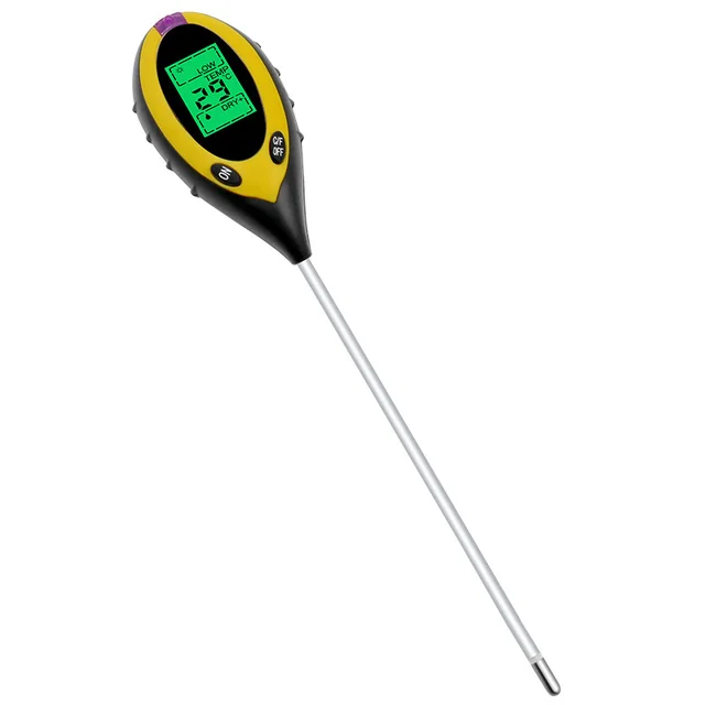 LCD digital display 4 in 1 soil ph meter for garden plant