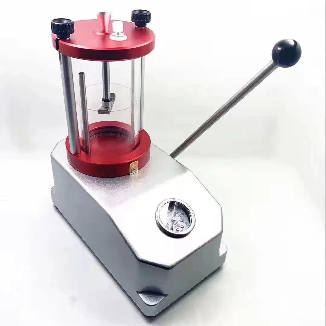 Watchmakers tools silver red testing machine test watch waterproof manual press clock repair tools