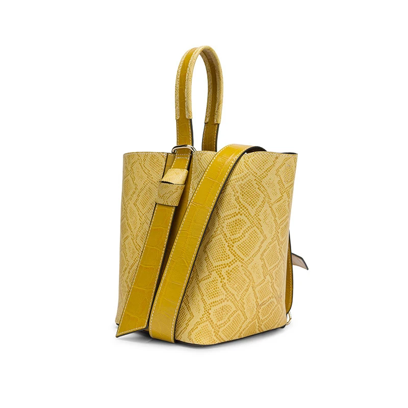 2024 сумка-ведро из натуральной кожи