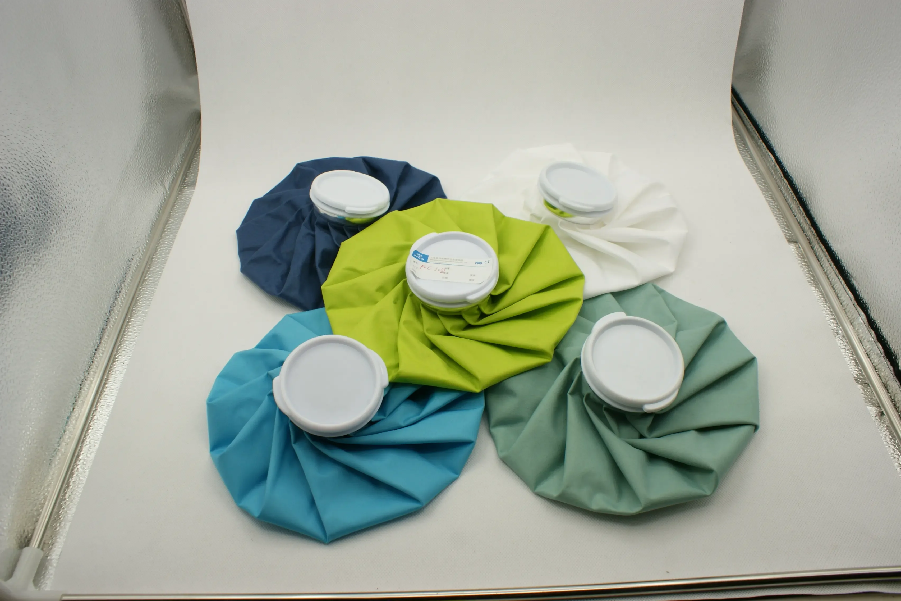 Portable Reusable Medical Therapy Ice Pack Injury Ice Cooler Bag Cap Dark Pink Red Green Orange Blue 9 Inch 11Inch Outdoor