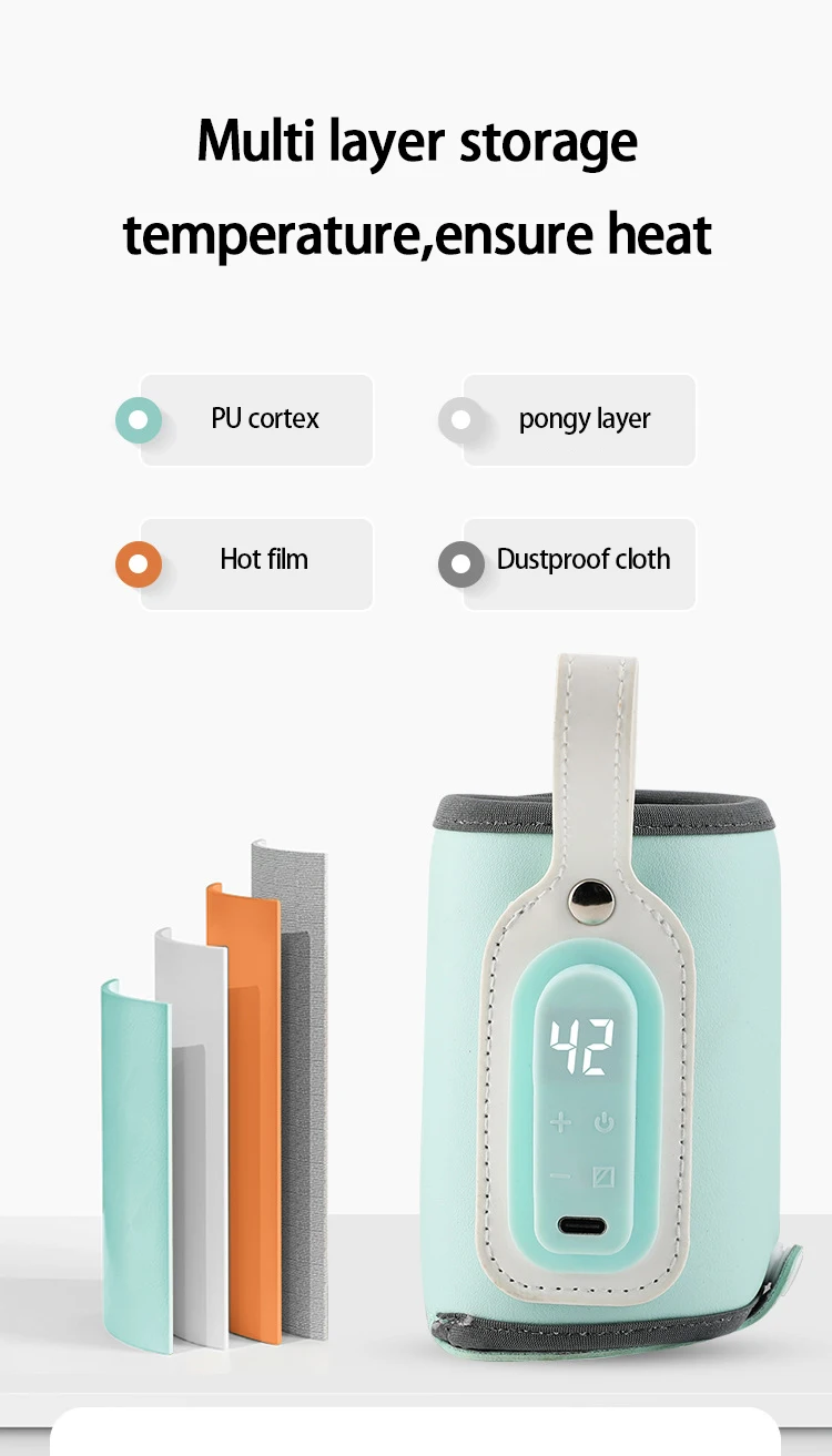 2024 Top Seller Thermos Over Intelligent Temperature Control Feeding Bottle for Babies Portable Travel Warmer