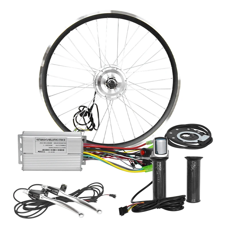 500W High Power Electric Bicycle Kit Brushless Hub Motor Wheel with LCD Display for Bike Parts