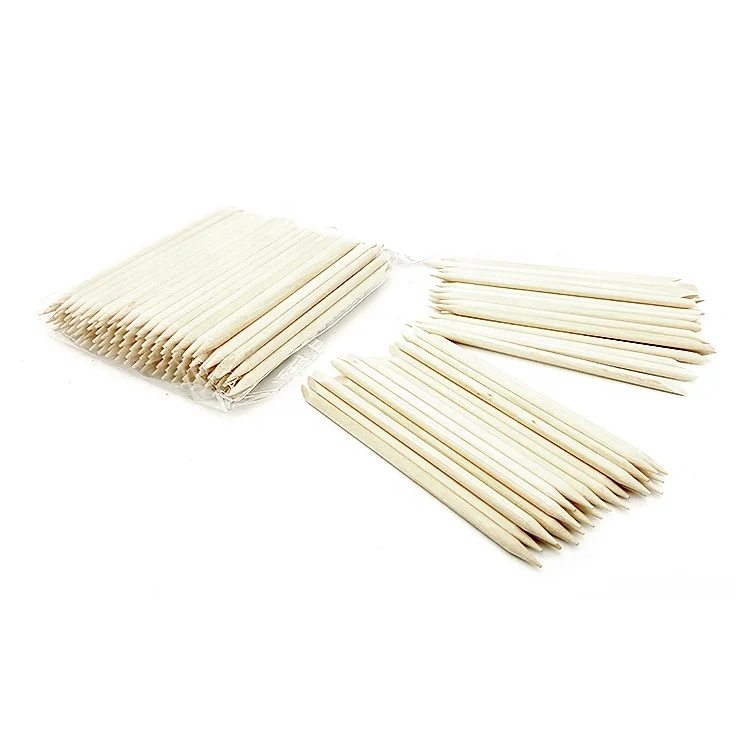 Double Headed Orange Wood Stick 7.5cm 10.5cm 15cm 17cm Dead Skin Pusher Remover Nail Clean Manicure Sticks Nail Cuticle Pusher