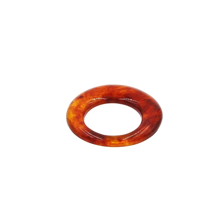 Fancy Custom Tortieseshell Large Resin Ring Buckles For Garments Bags Accessories