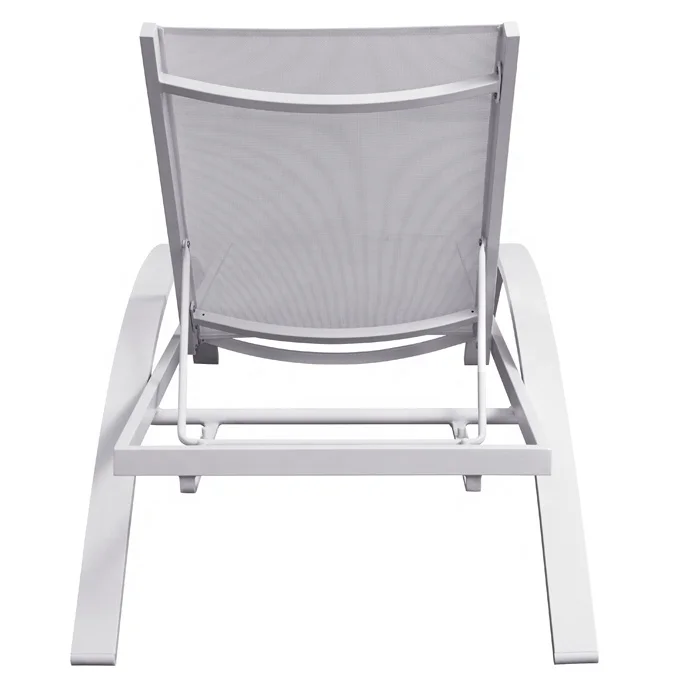 Waterproof Outdoor Swimming Pool Chair Garden Beach Aluminum Sunbed Lounger