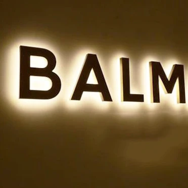 Manufacturer Custom 3D Backlit Acrylic Letter Lights Signage Company logo name led illuminated sign