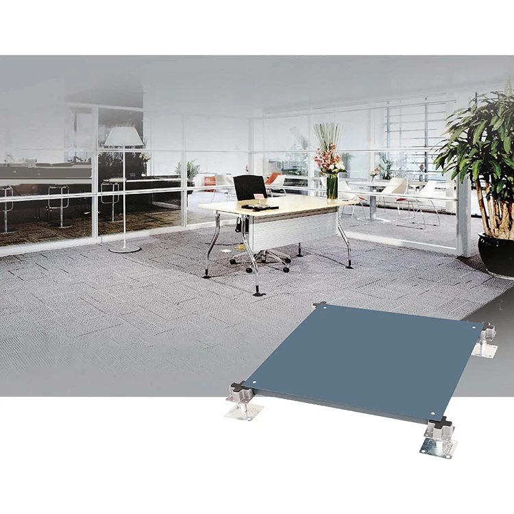 Anti-Static Raised Access Floor Decking Overhead Hpl Floor Tiles Panel Price