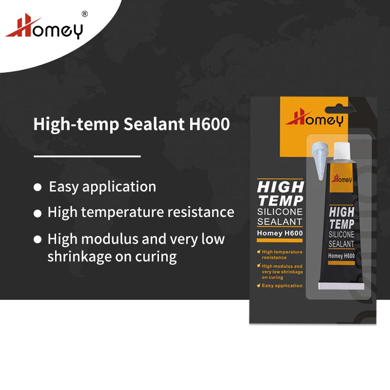 Homey Good quality high temp advanced red grey RTV neutral silicone sealant