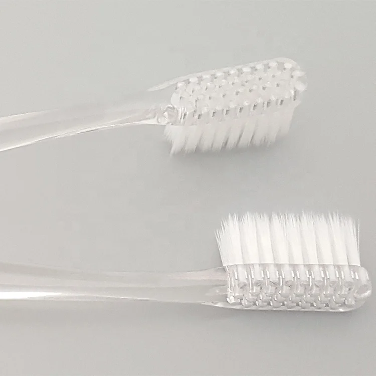 High Grade PETG Material Crystal Toothbrush, Ultra Clear and Transparent, soft charcoal bristles BPA free
