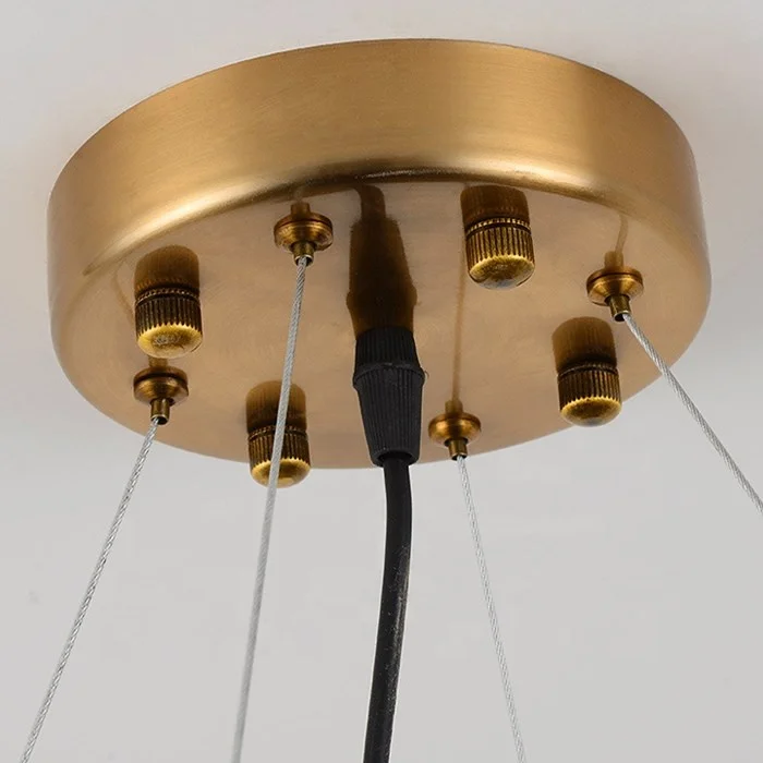 JYLIGHTING Modern Luxury LED Pendant Lamp Nordic Stainless Steel Crystal Chandeliers for Hotel Room Hanging Ceiling Lights