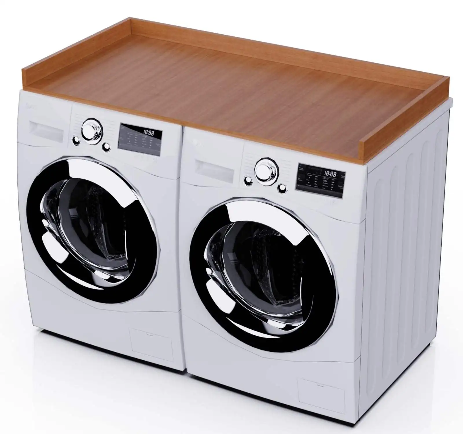 Wholesale Wooden Washer Dryer Countertop,Wooden Washer Countertop Cover with Handles,Wood Drawer Organizer Protector for Laundry