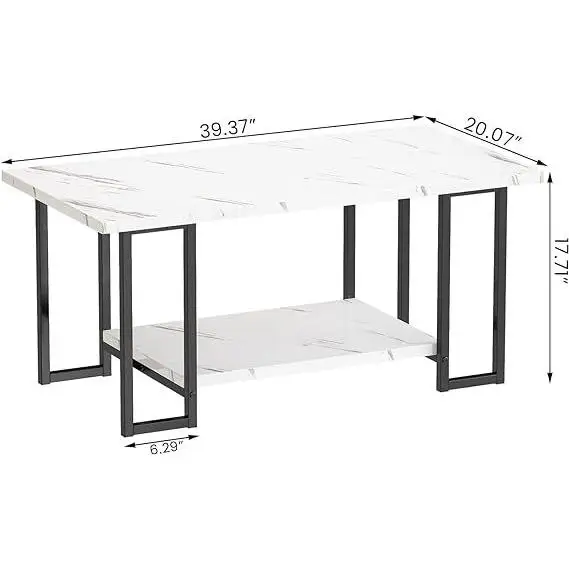 Custom furniture modern simple style coffee table metal foot coffee table suitable for living room