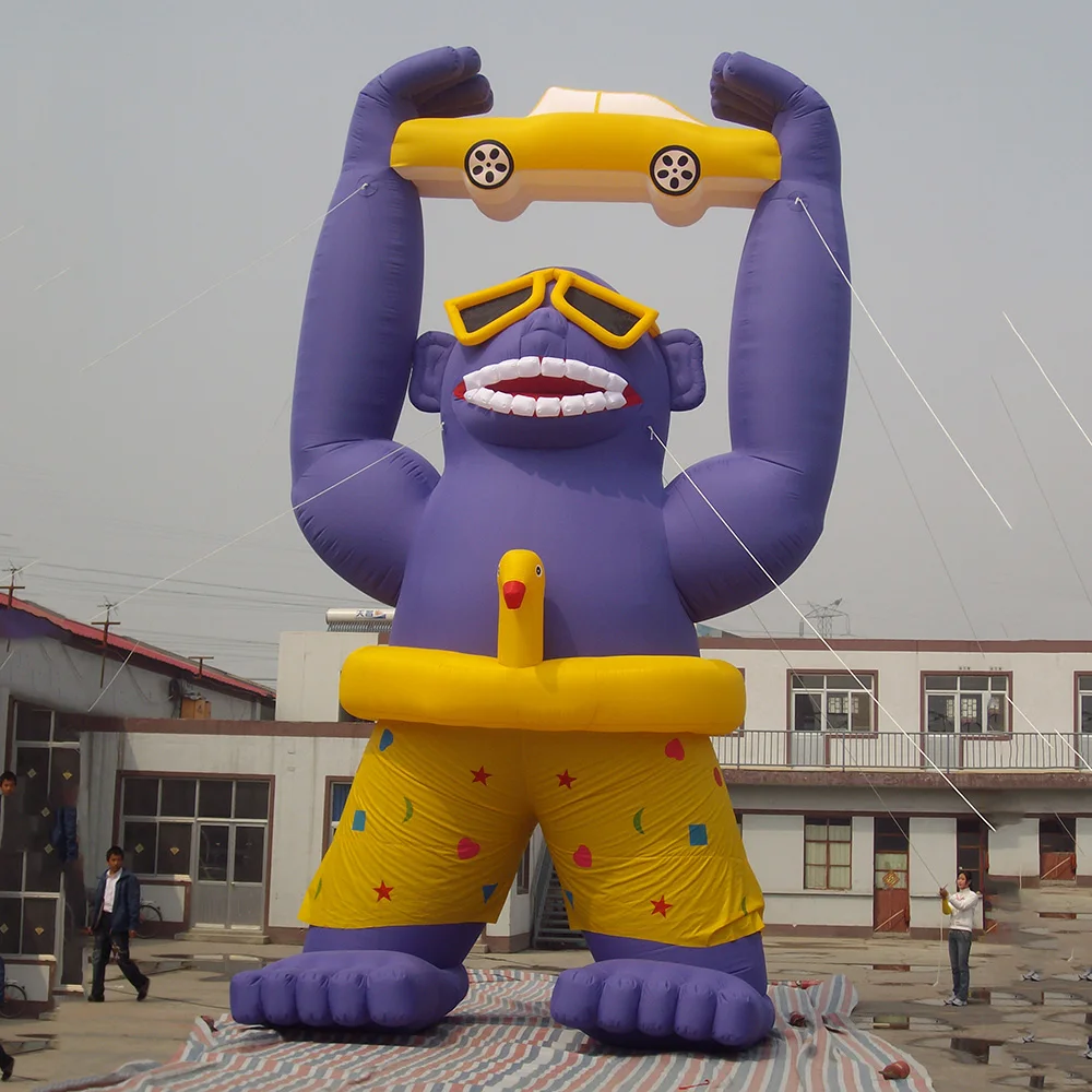 Outdoor huge gorilla inflatables King Kong characters promotion inflatables giant inflatable gorilla