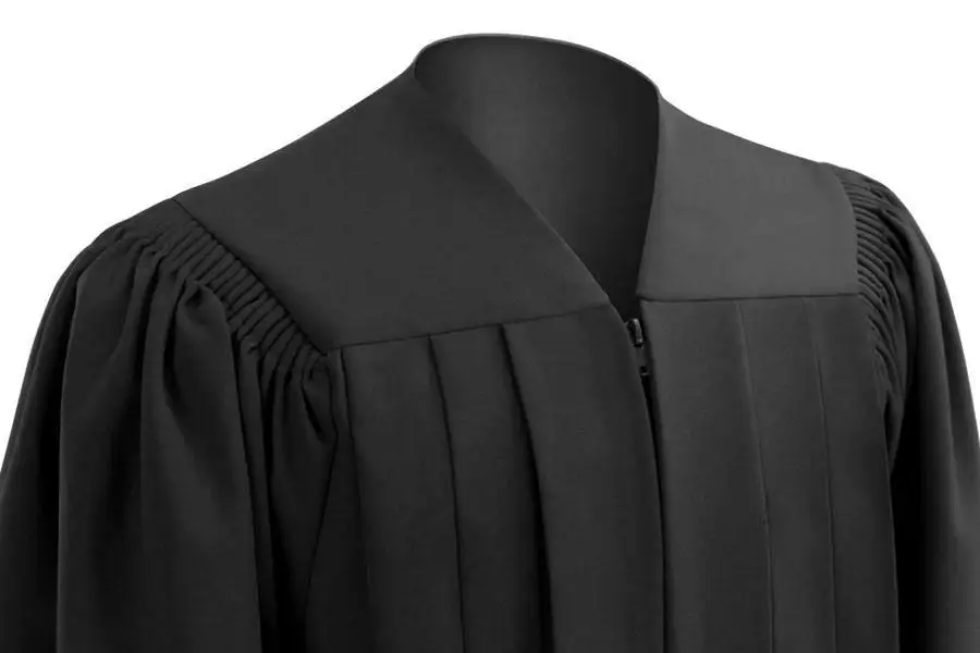 Оптовая продажа черный матовый унисекс Делюкс академическое платье для выпускного вечера халат бакалавриата и магистратуры