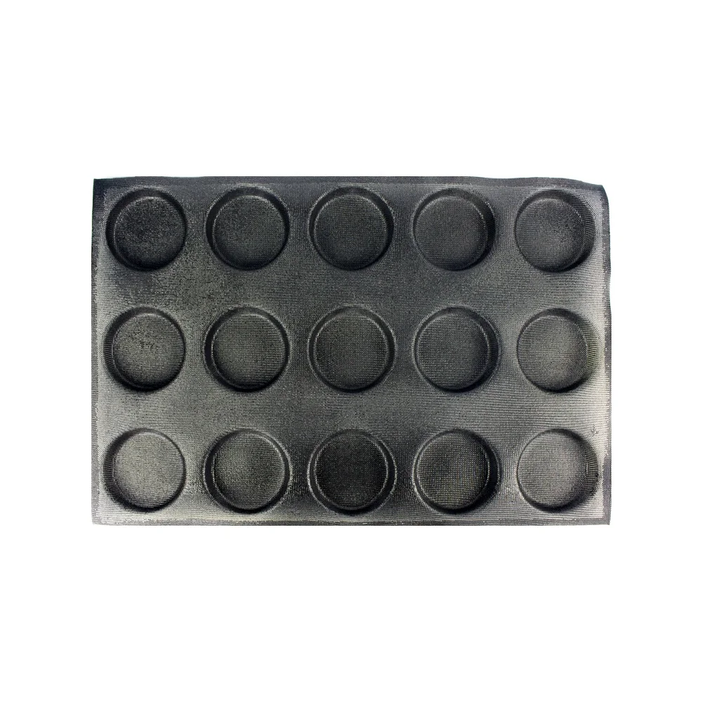 commercial Round non stick cupcake cake tool 15 cup cake mould silicone baking mould