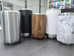 Экологически чистый, изготовленный на заказ, из нержавеющей стали, тонкий холодильник, вакуумный держатель для напитков