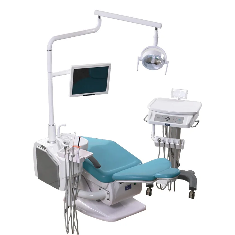 Luxury CE Cast Iron Metal Steel Easy Cleaning Comprehensive Dental Equipments Dental Chair