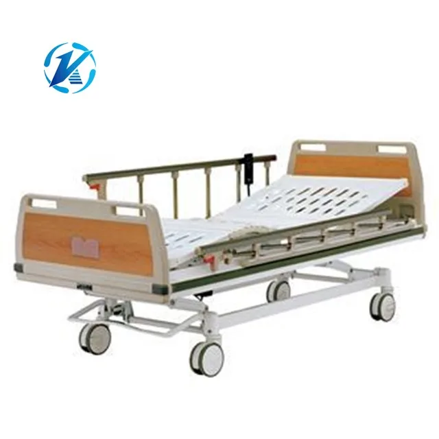 
Manufactory Wholesale ICU Manual With 5 Function Hot Sale Care Hospital Home Nursing Bed 