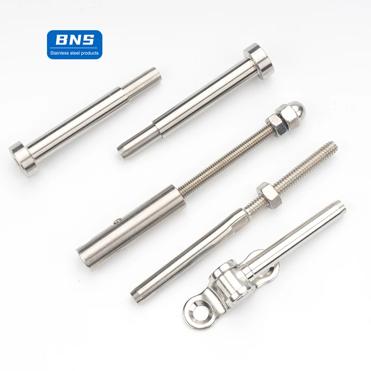 BNS Stainless Steel Turnbuckle Closed Body Jaw Turnbuckle Rigging Screw Jaw for Adjusting Tension On Cable Ropes