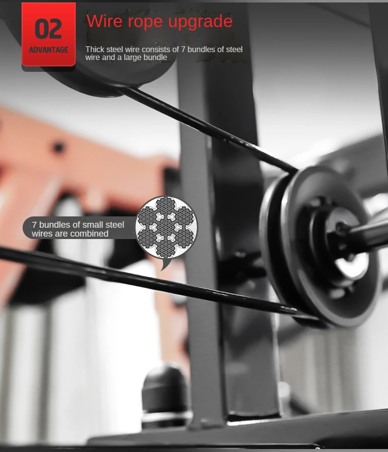 Manufacture Multi Station Gym Equipment Squat Rack Cross Over Trainer Machine For Strength Training