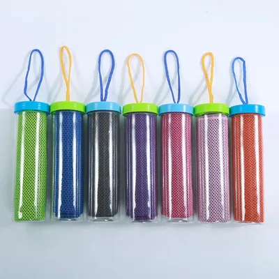 Custom Sublimation Soft Pva Cooling Face Towels Printed Sports Neck Microfiber Towel Instant Super Ice Cooling Gym Towel