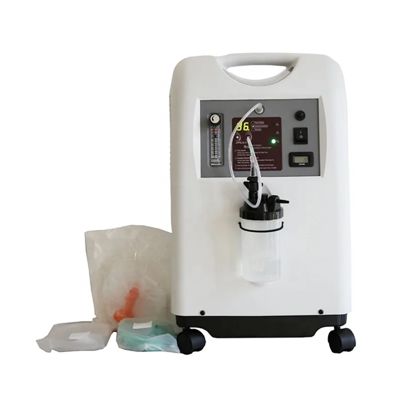 Medical Grade Wholesale Price 5L Portable Oxygen Concentrator with Nebulizer and Purity Monitor for Hospital Physical Therapy