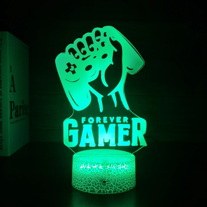 Customized 3D Game Room Desk Lamp console game LED desk lamp for home and office decoration