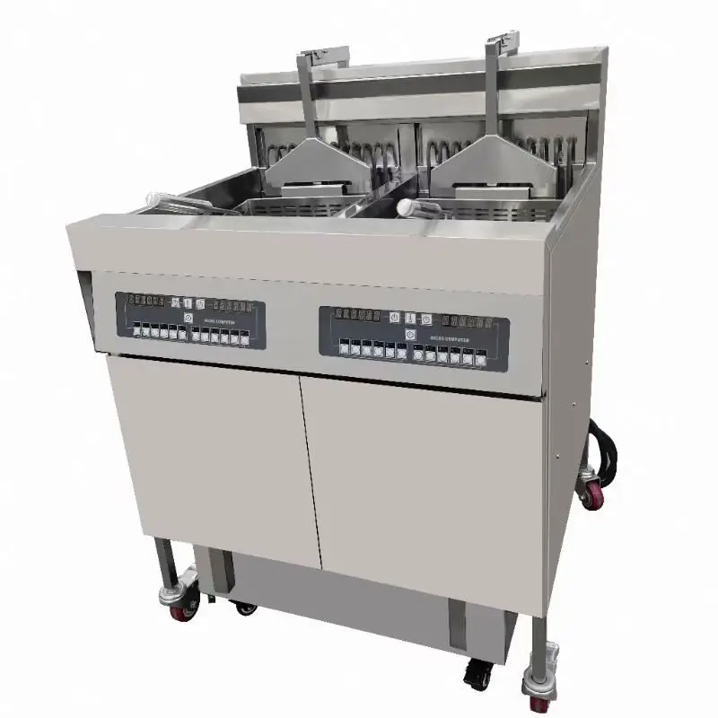 Rotary Frying Machine Egg Pan 3 Holes Large Potato On Gas Digital Commercial Pancakes Automatic Chips Water