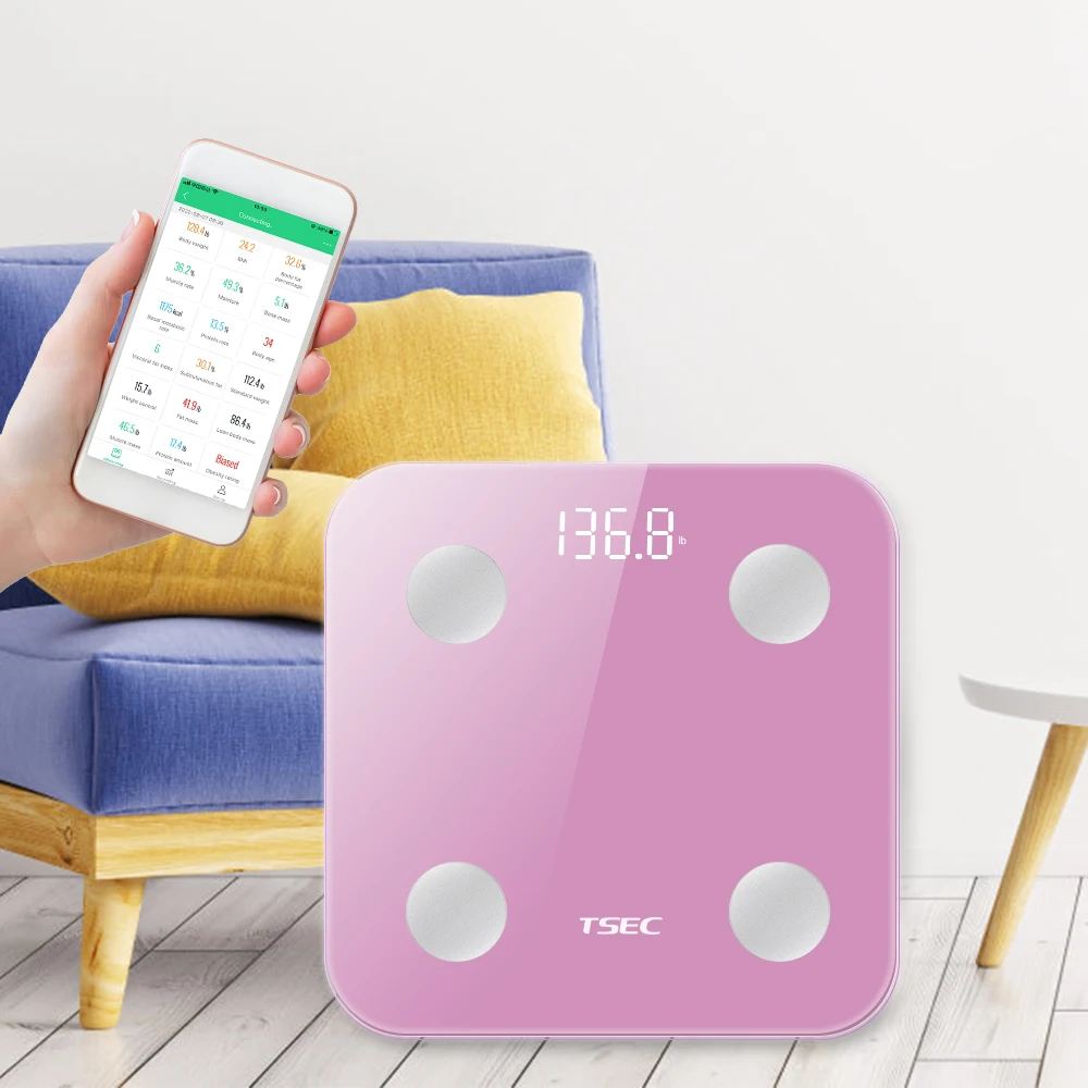 Лидеры отрасли, высококачественные бренды Leaone, оптовая продажа, интеллектуальная шкала жира для анализа компонентов здоровья человека