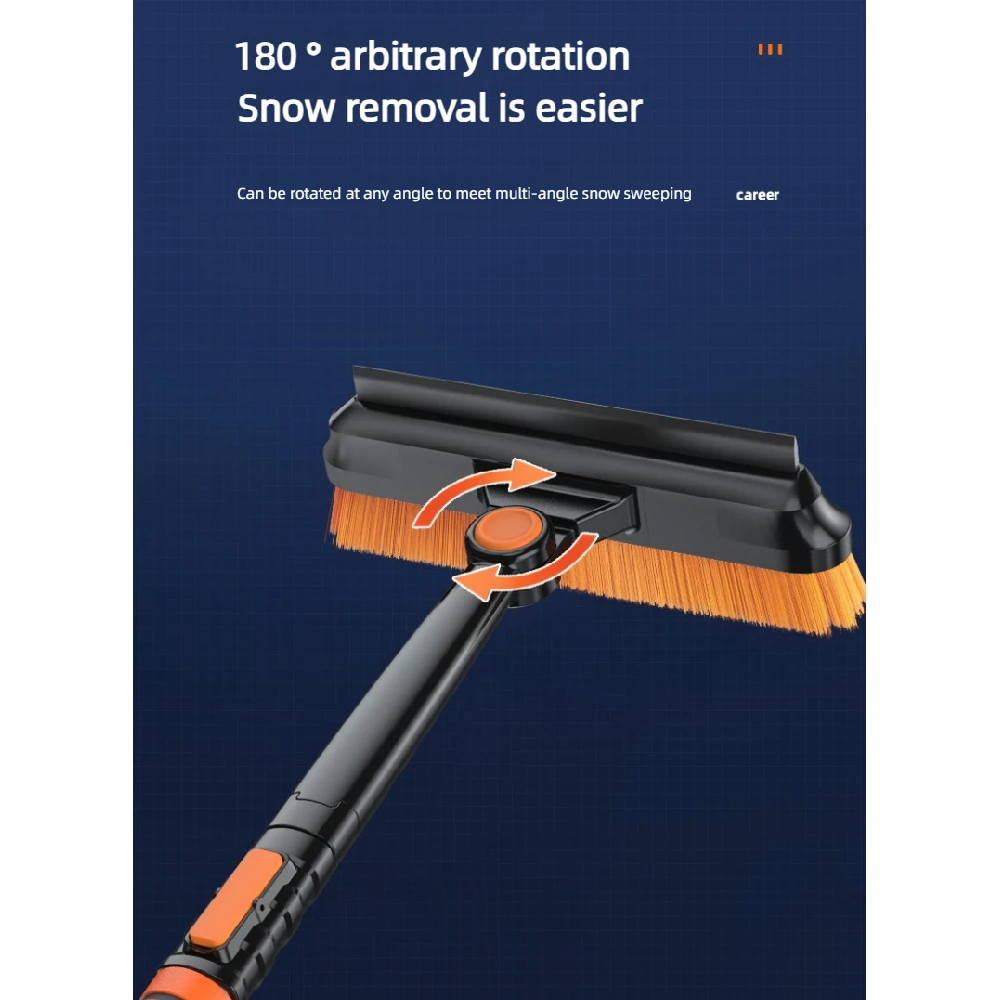 Winter Tools Telescopic Customized Logo 5 In 1 Set  Plastic Snow Cleaning Brushes With Logo Snow Cleaning Brushes For Car