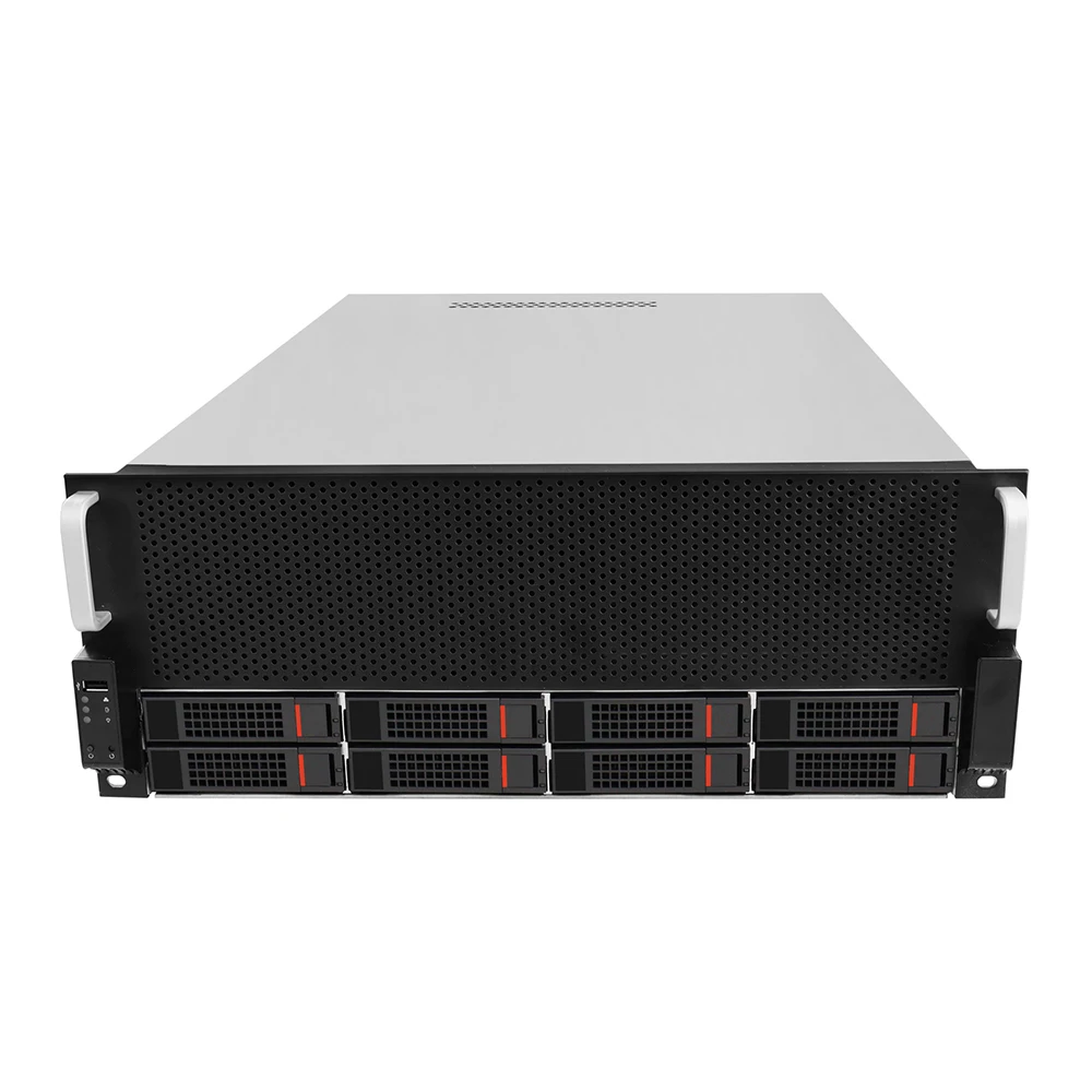 4u GPU chassis 8bays hotswap server case 19 inch case