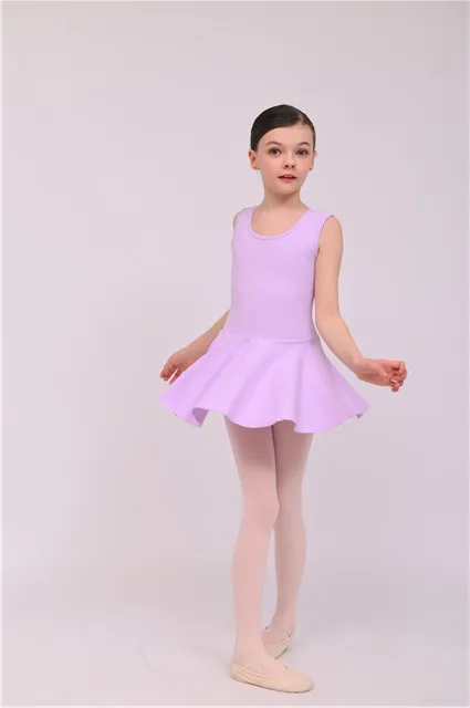 Cotton supplex fabric baby kids tutu  with Skirt ballet leotards dance girl ballet dance class wear