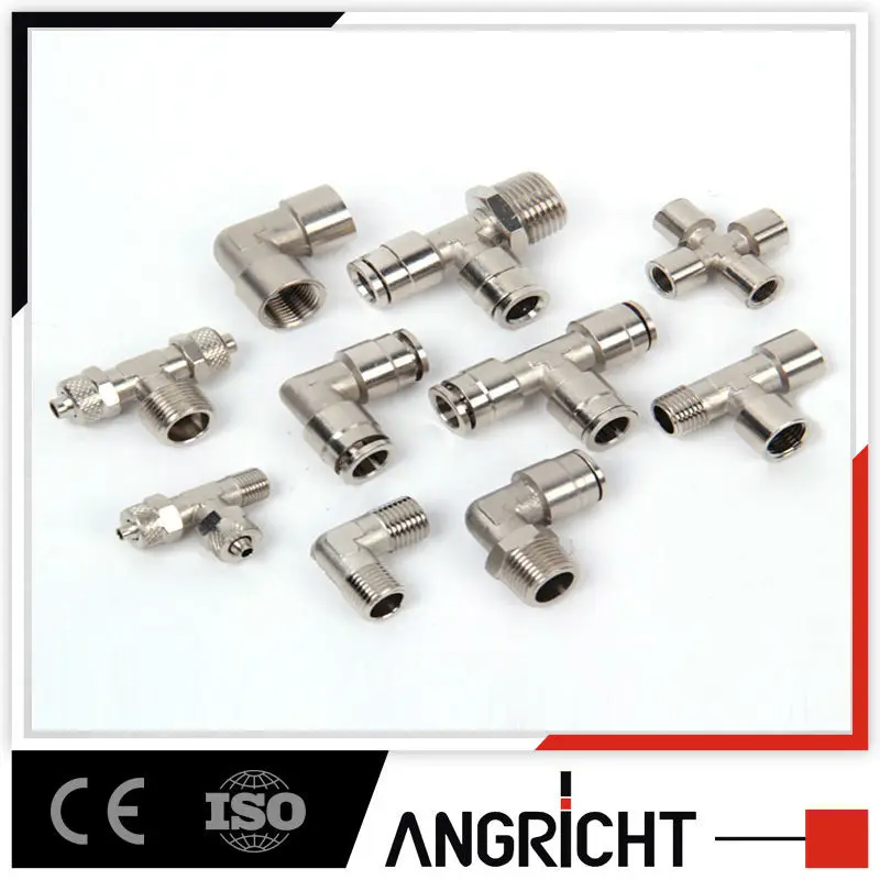 RPCF female thread push on fittings brass pneumatic connection