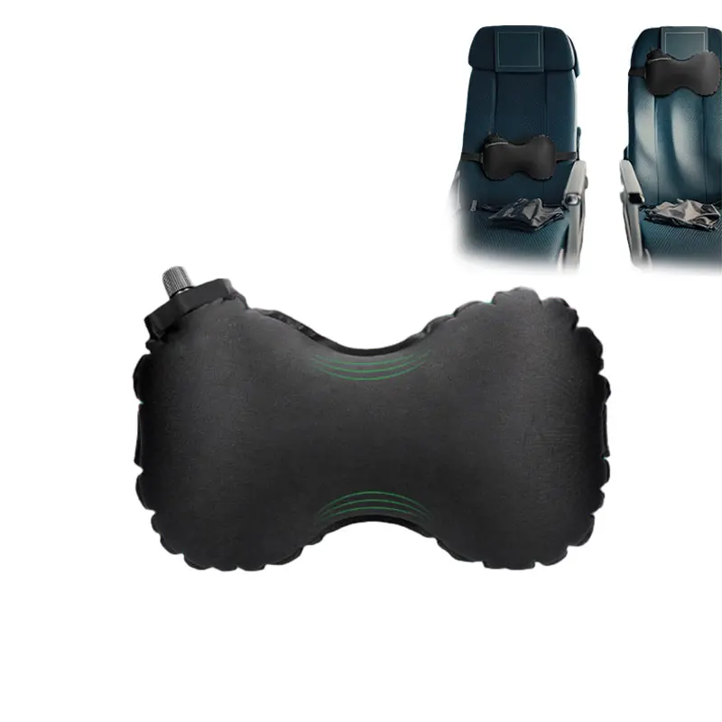 2023 Hot sales breathable lumbar cushion back waist support inflatable travel pillow