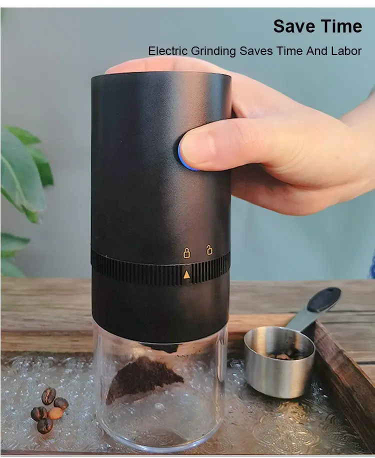Small mini home kitchen spices coffee beans grinding mill USB rechargeable portable electric coffee grinder