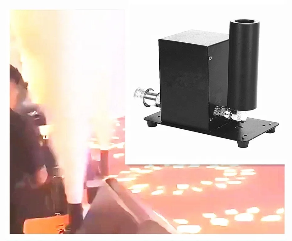 CO2 Jet Machine DMX Cannon with High Pressure Hoses Stage Effect for Bar KTV DJ Wedding led dmx DJ Party Club Stage Concert