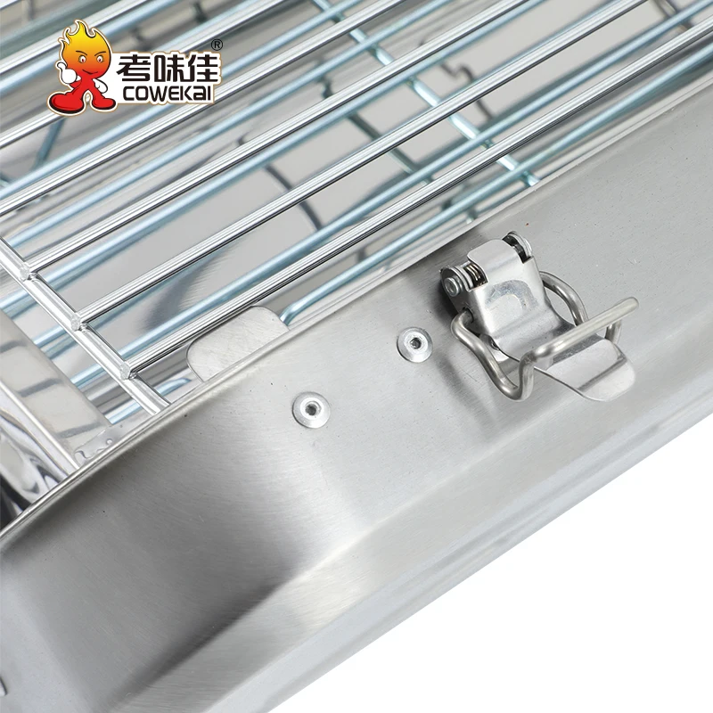 Korean Kebab Grill Outdoor Travelling Camping Table Grill Folding Portable Stainless Steel BBQ Grills