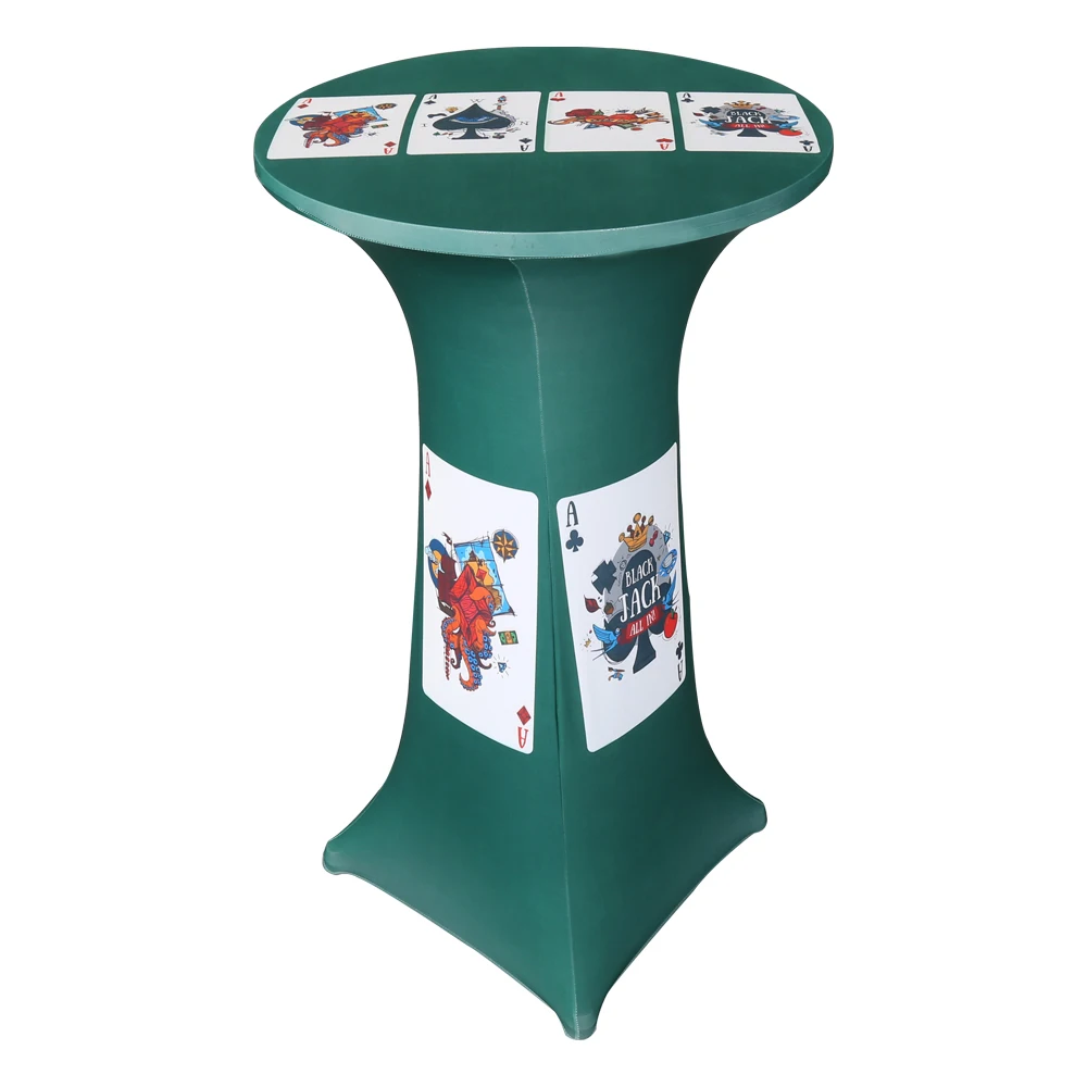Personalized Highboy bar height cocktail Table Cover of 80*110cm with Logo Pattern Image for Advertising
