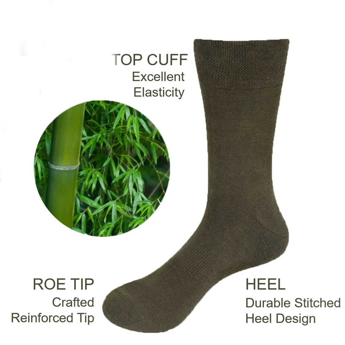 Custom logo 100% bamboo tennis socks mens black socks wholesale bamboo cotton sock