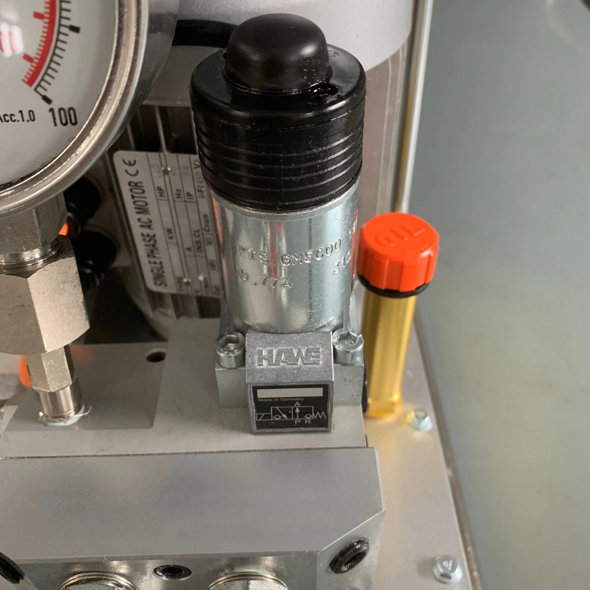 PW1-2205 700 Bar High Pressure HAWE Solenoid Valve Torque Wrench Electric Hydraulic Pumps