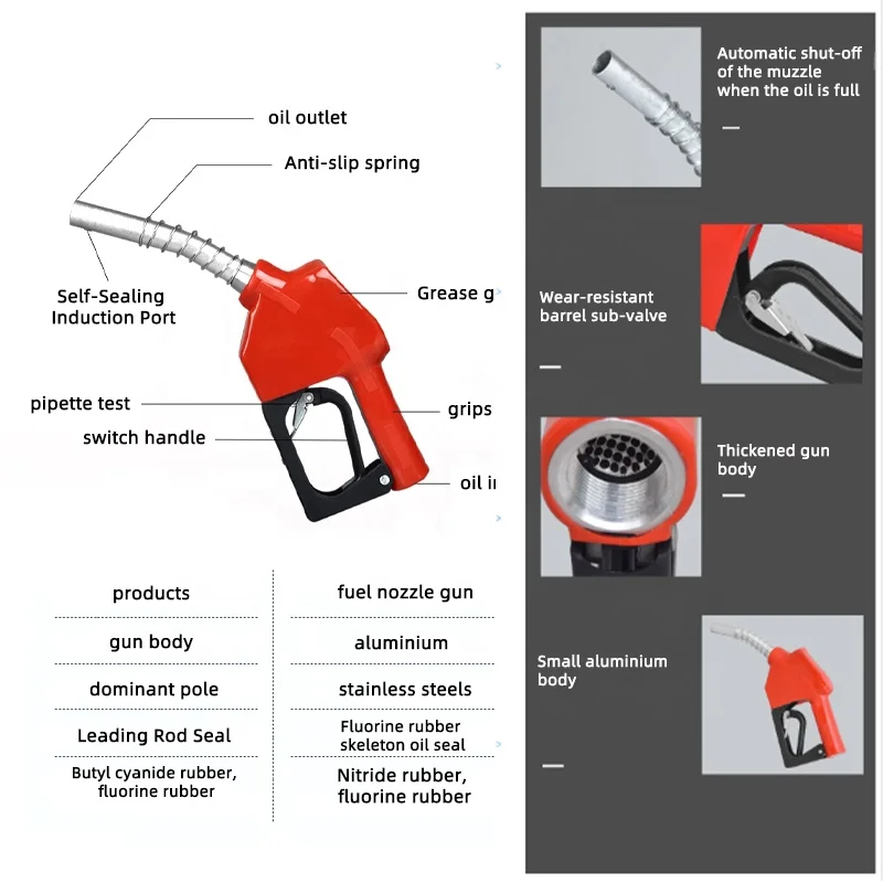 11a 1 inch plastic Automatic diesel fuel oil pump dispenser nozzle oil gun for petrol diesel gasoline