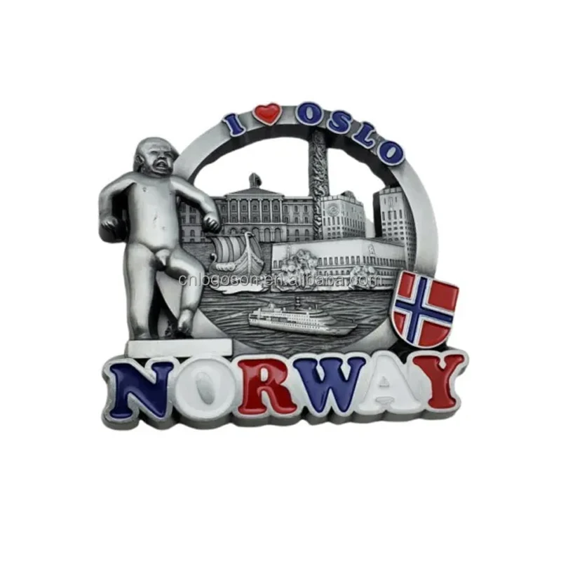 Custom Crafts Designer European countries France Souvenir Metal 3d Magnets Custom Souvenir