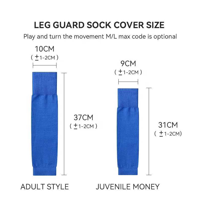 Lingtu Wholesale Pre cut football shin pads sleeves Leg sleeves socks for youth men Socks Sleeve Soccer tube Footless Sock