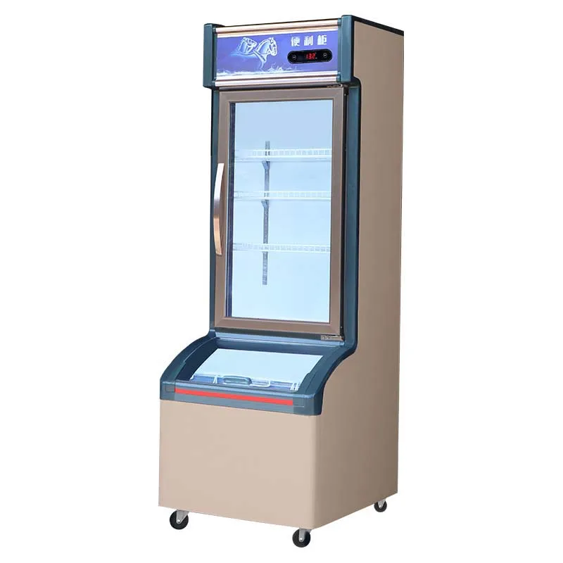 refrigerated topping display cabinet supermarket freezer air curtain refrigerator vertical freezer