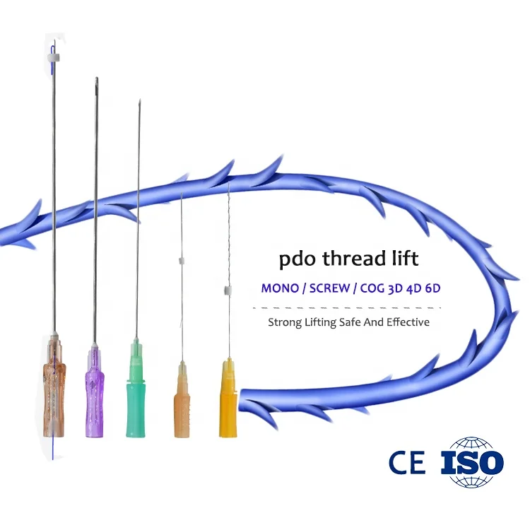 New Products Sharp Needle Pdo Thread Lifting Face Twin Thread For Suture Lifting Face Korea