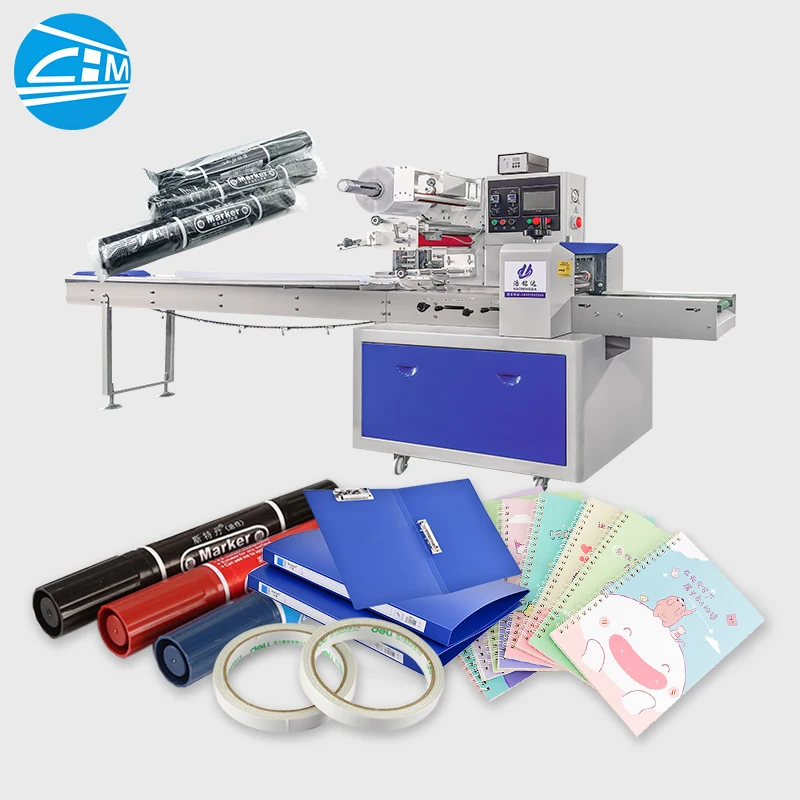 Automatic packing Crayons Pencil Marker Pen Notebook Packaging Machine